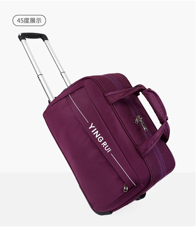Чемодан на колесах дорожная сумка спортивная сумка сумка дорожная Holdall дополнительная большая дорожная сумка, легкая Средняя сумка с колесиками-выходные сумка с колесиками 65л большая емкость