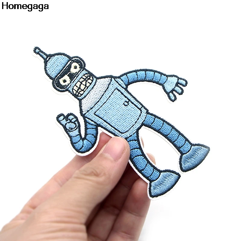 Homegaga Futurama мультфильм аппликационные заплатки Сделай Сам Утюг на para обуви джинсы мешок рубашка одежда наклейки вышитые значки D2092