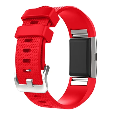 Мягкий Силиконовый Браслет Смарт-часы для браслета FitBit Charge 2 ремешок сменный браслет наручных часов ремешок для умных часов ремешок красочный - Цвет ремешка: red