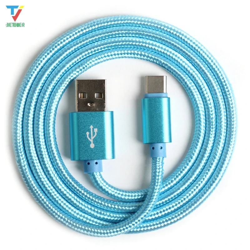100 шт./лот 1 м/2 м/3 м нейлоновые Micro Тип usb C/8pin Зарядное устройство кабель для iphone samsung huawei Xiaomi оптом дешево