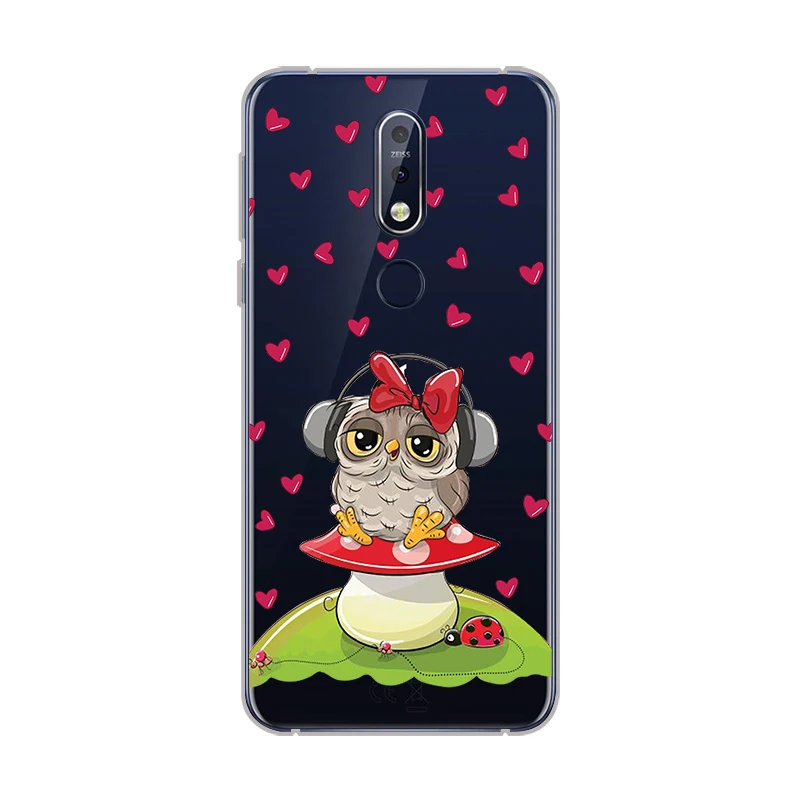 Ciciber с милой совой чехол для Nokia 8 8,1 7 7,1 6 6,1 5 5,1 3 3,1 2,1 1 плюс 9 PureView телефонные чехлы для Nokia X7 X6 X5 X3 мягкий чехол из ТПУ