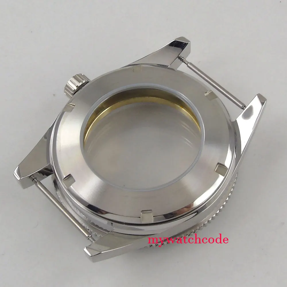 41 мм черный керамический корпус чехол для часов с черным циферблатом и ручным