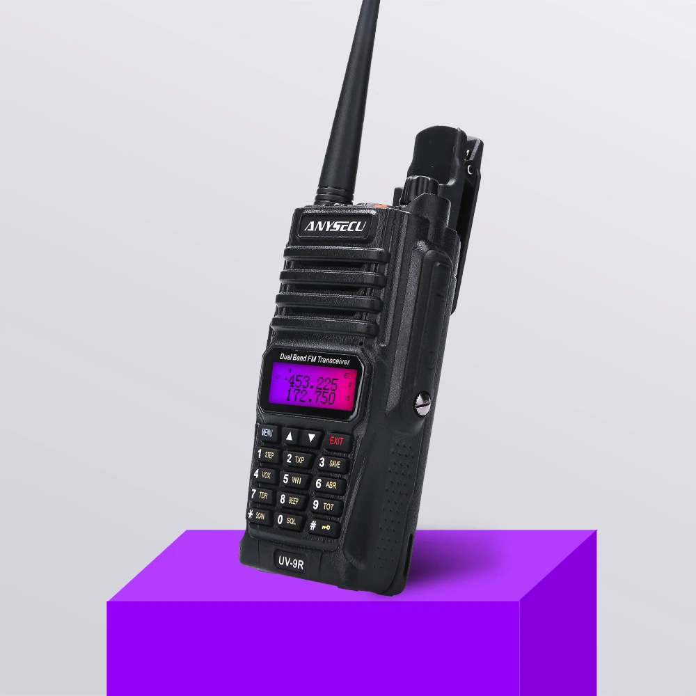 ANYSECU UV-9R Plus Водонепроницаемый рация Ручной UHF VHF Двухдиапазонный IP67 HF UV трансивер 9R портативный Ham Radop