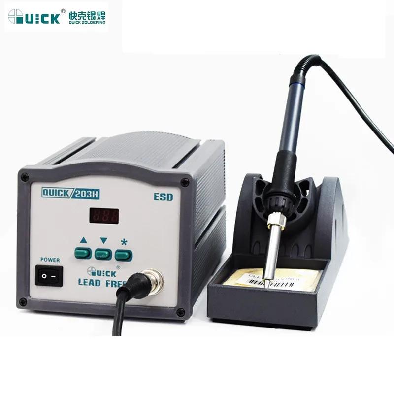Оригинальная высокочастотная цифровая паяльная станция 203H 220V 90W SMD сварочная без