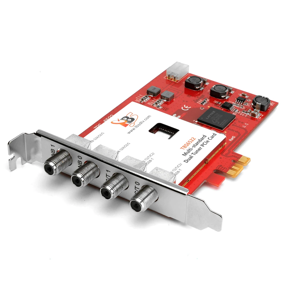 TBS6522 мульти стандартный двойной тюнер pci-e card Поддержка DVB-S2X/S2/S/T2/T/C2/ c/ISDB-T FTA ТВ