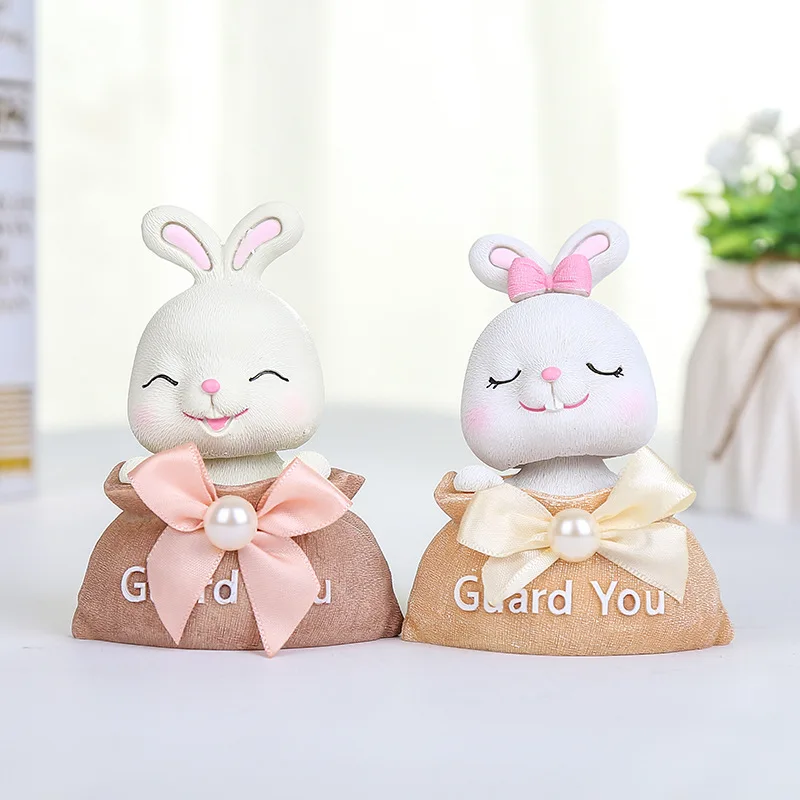 Скандинавский мультфильм кролик украшения фигурки миниатюрные Креативные из