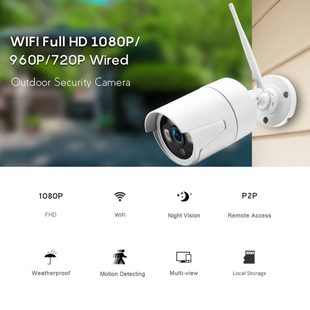 BESDER Yoosee IP камера WiFi Full HD 1080P Беспроводная sd карта слот для камеры безопасности
