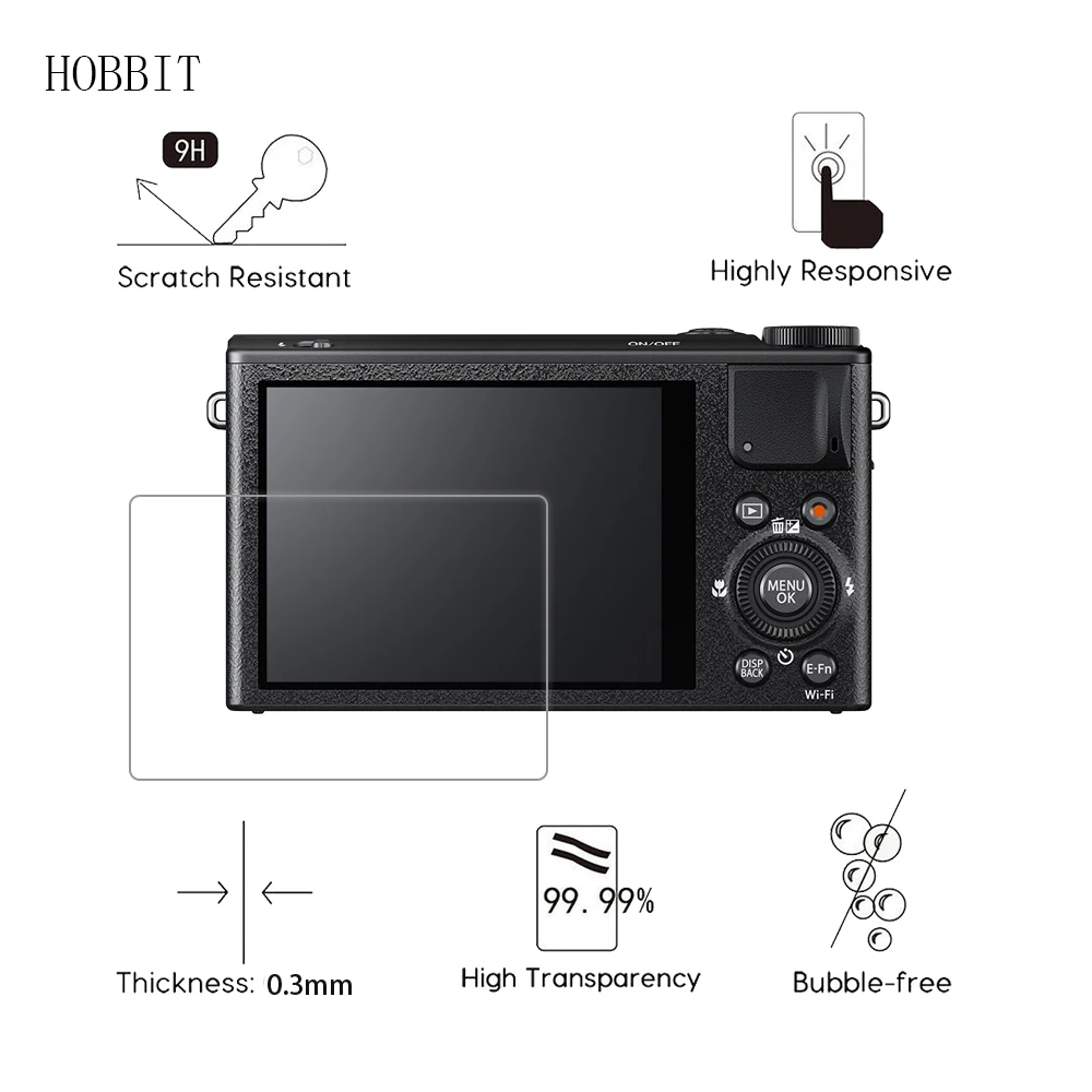 2 упаковки для Fujifilm XQ1 / XQ2 X Q1 Q2 XF1 0 3 мм 9H прозрачное закаленное стекло защиты экрана