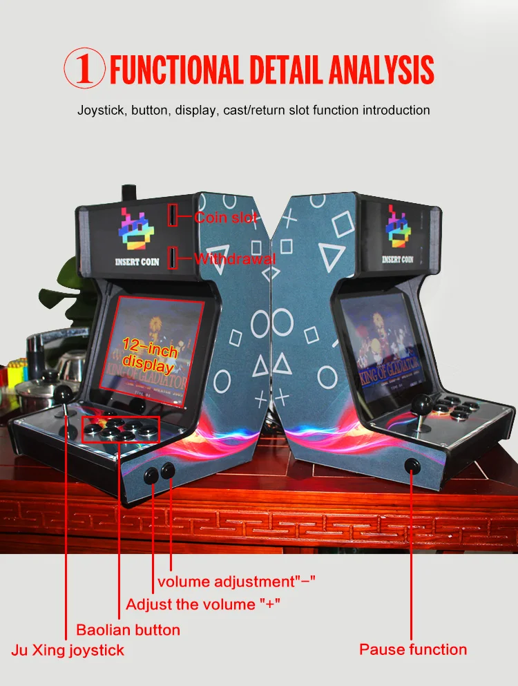 Pandora Box6 мини настольная аркадная с классической Games1300 в 1 PCB/игровой мини-автомат машина играть игра с монетами