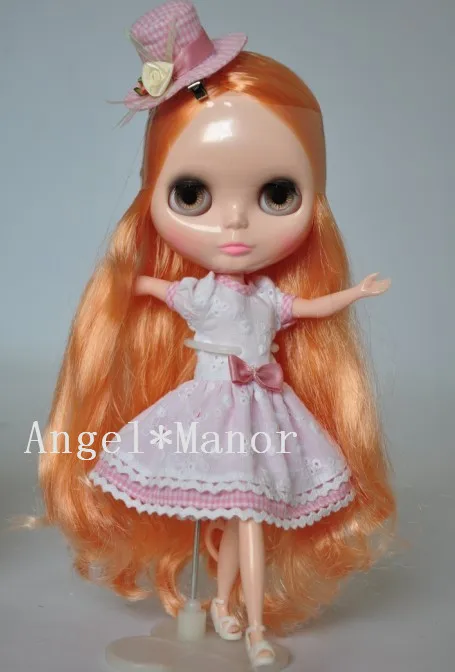 Обнаженная блит куклы С золотыми волосами Мода кукла подходит для diy-коричневых