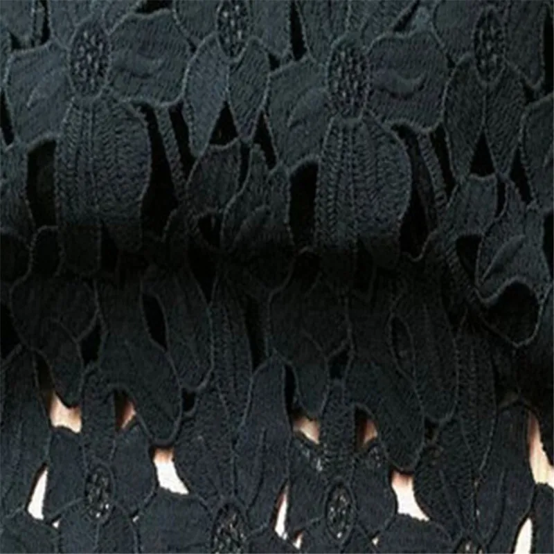 3Yds Free Shipping 130cm Polyester Water Soluble Lace Fabric Embroidery Wedding Trim Mesh Decoration LC0008 | Дом и сад
