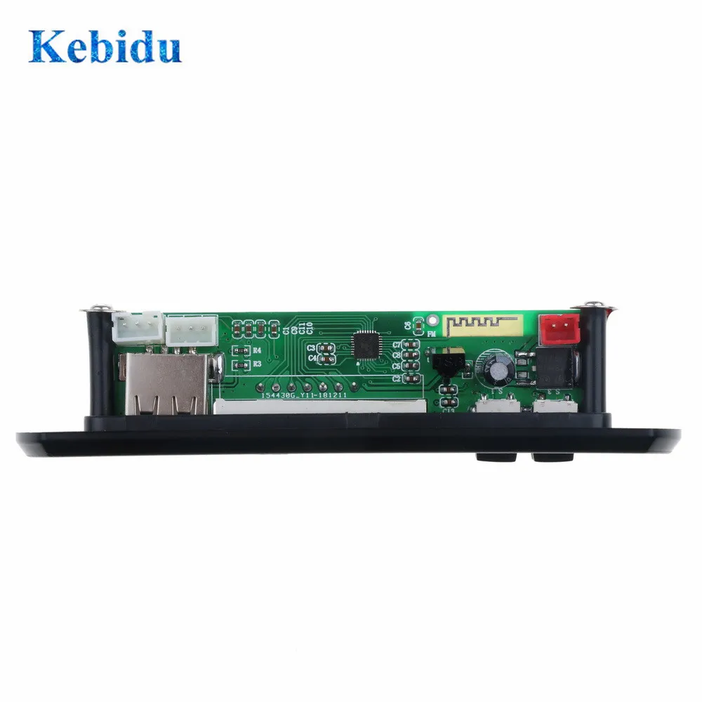Bluetooth MP3 WMA FM AUX декодер KEBIDU плата 5 в 12 В автомобильный аудио модуль TF USB Радио