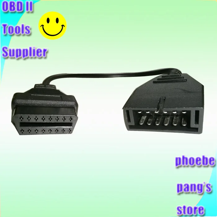 10 шт. OBD/OBD2 разъем для Daewoo 12 PIN адаптер 16Pin диагностический кабель|obd2 connector|diagnostic