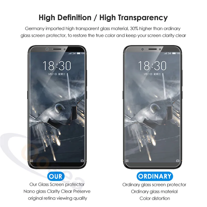 Qosea Premium For Nubia N3 Screen Protector 9H 2.5D Ultra-thin Explosion-proof Protective Film ZTE Tempered Glass | Мобильные