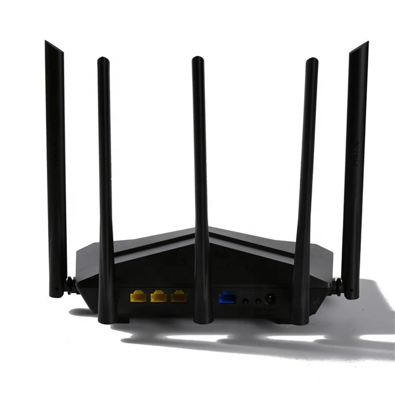 Tenda AC11 Gigabit Dual Band AC1200 Беспроводной маршрутизатор с 5 * 6dBi высокого усиления антенны