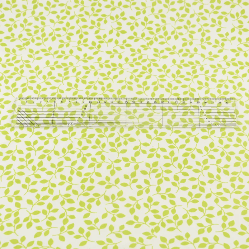 Green Leaf Cotton Fabric Sewing Cloth Craft Bedding Decoration Teramila Fabrics Tissue Home Textile Patchwork Quilting Tecido|fabric tissue|fabric