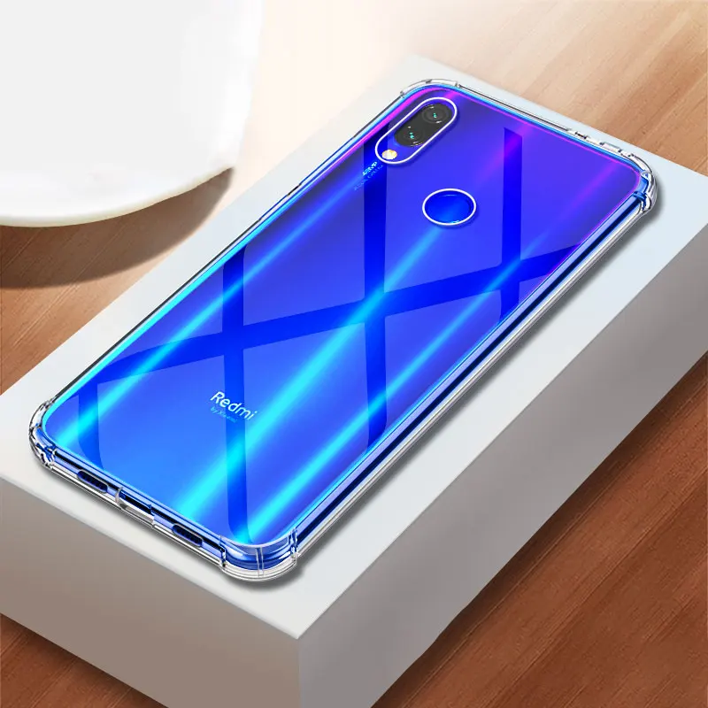 Для Xiaomi Redmi Note 7 Чехол Силиконовый противоударный 8 6 5 Pro 6A 8A 8t 9se прозрачный