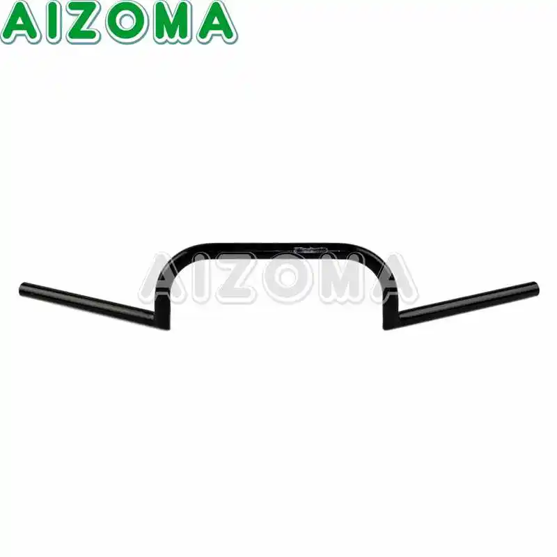 Black 1 дюймов Clubman откатной мотоцикл черный руль 25 мм на заказ ручка бар для Harley Bobber Кафе Racer Винтаж уличный велосипед - Цвет: Black
