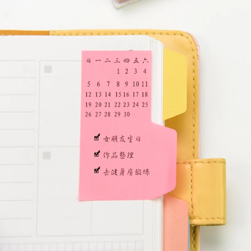 90 листов указательный блокнот бумажный липкий для заметок офисные школьные