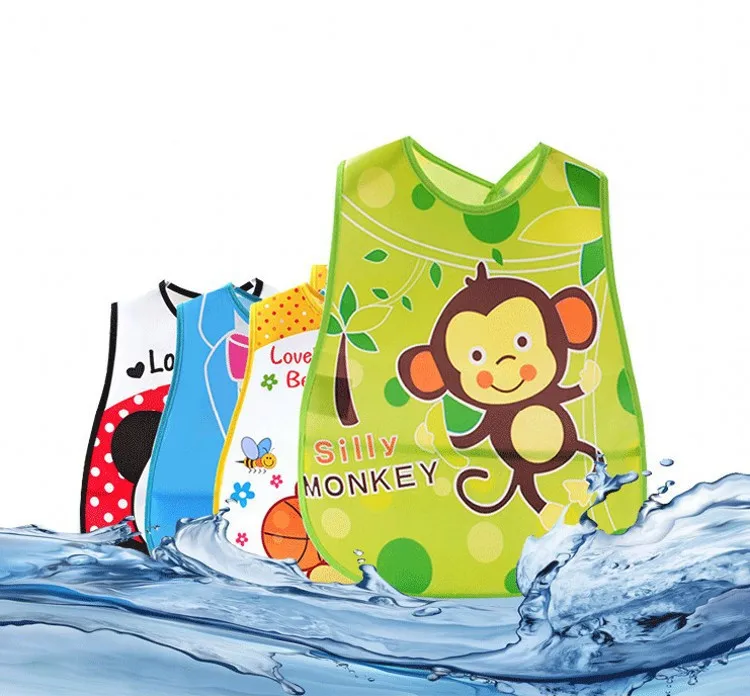 Waterproof EVA Baby Bibs Saliva Towel Scarf Boys Girls Cartoon Infant Burp Cloths For Children Feeding Care | Детская одежда и