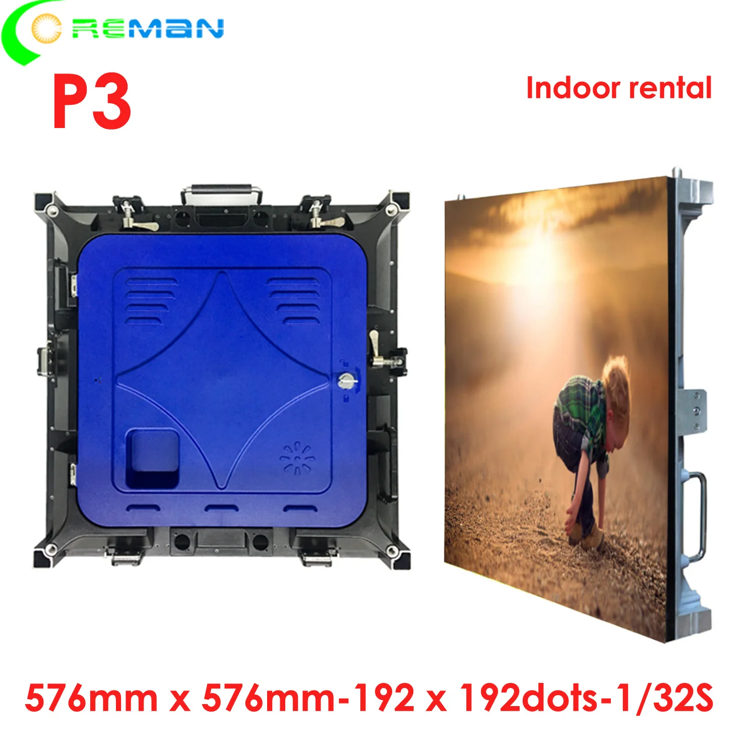Ali express P3 64*64 точки внутренний светодиодный дисплей 576 мм x алюминиевый монолитный