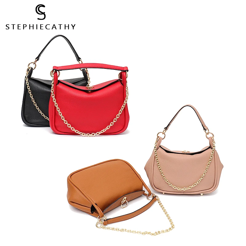 SC кожаные сумки для женщин сумка на плечо мешочек с цепочкой замок из натуральной