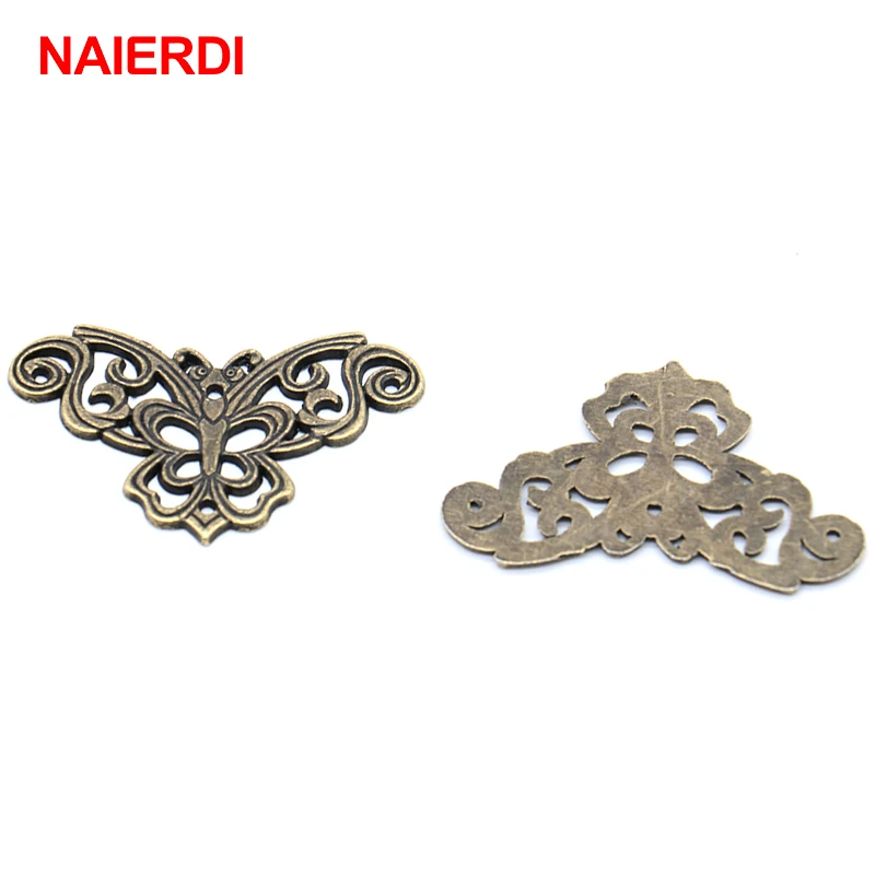 5 шт. NAIERDI античный Угловой протектор книга декоративный угловой кронштейн для