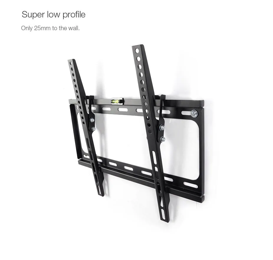 Универсальный Ультратонкий плазменный Наклонный монитор настенный кронштейн