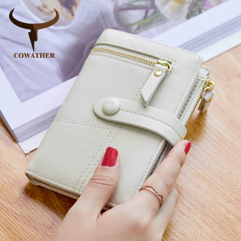 COWATHER Advanced PU leather women wallets 2021 new design high quality lady wallet fashion good puse X915 free shipping | Багаж и сумки