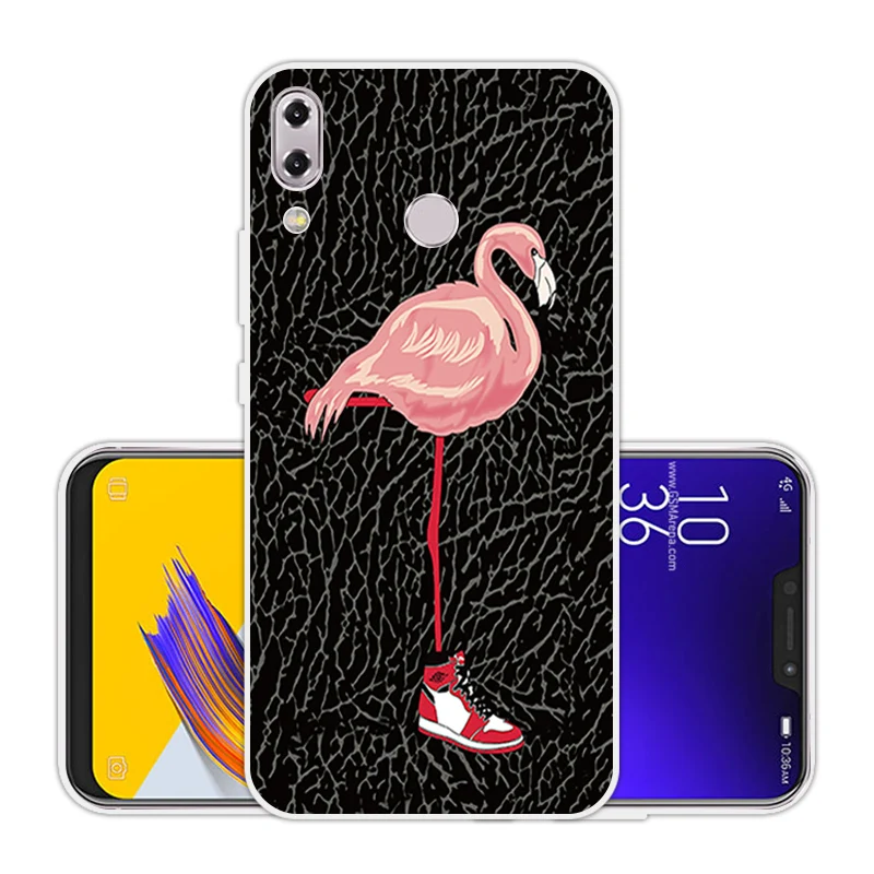 Для Asus Zenfone 5z ZS620KL прозрачный ТПУ чехол для телефона зеленый 6 2 &quotдля 5 ZE620KL Ультра