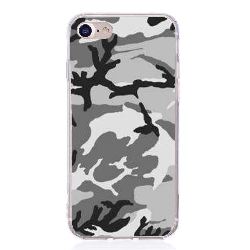 Patterned Fashion Soft TPU Case For X Camouflage Colorful Special Design Back Protective Cover iphone 5 5s se 6 6s army War |