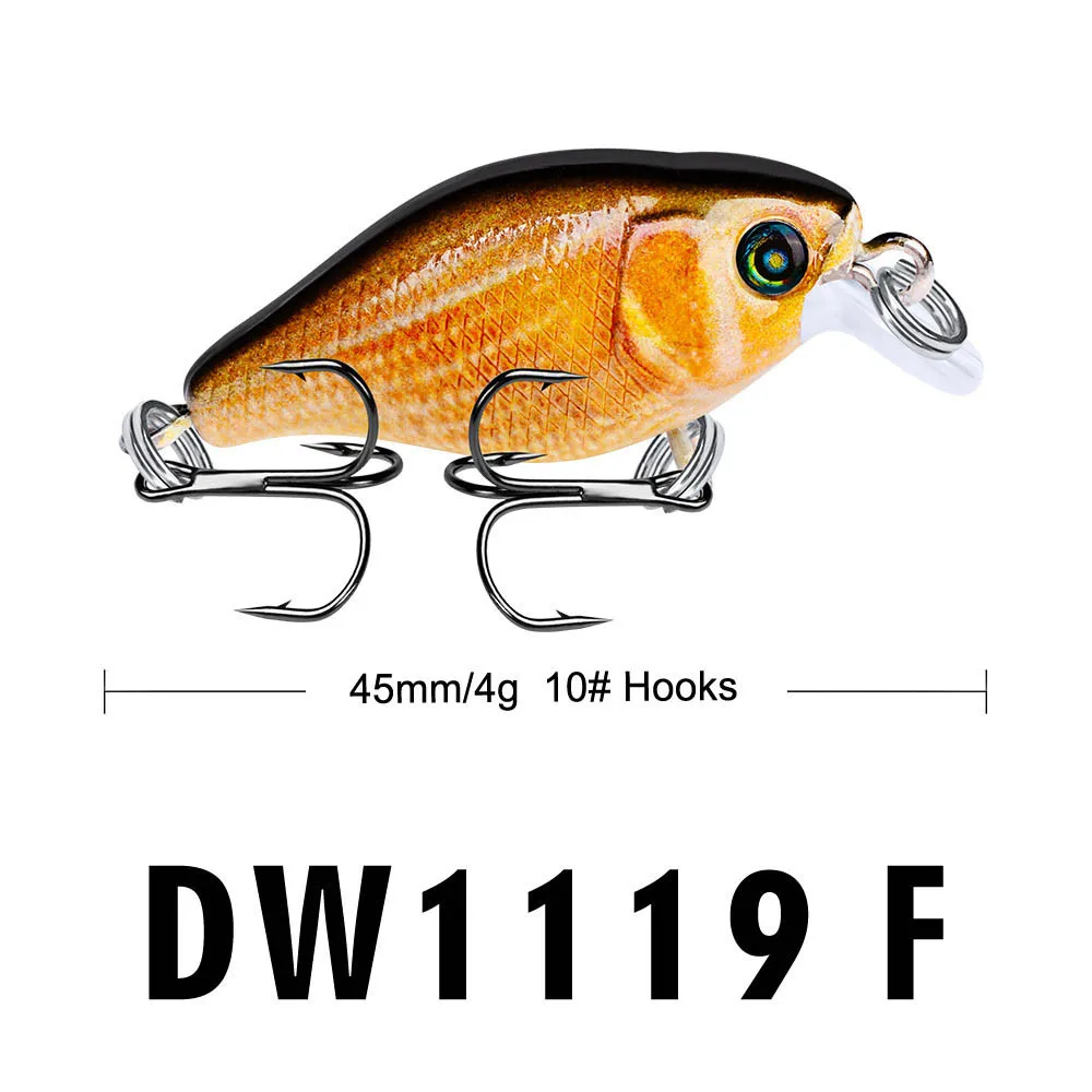 Пластиковые 1 шт. рыболовные приманки 4 5 см Suitabe первоклассник Crankbait жесткие