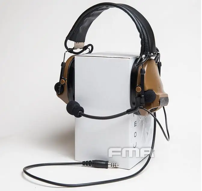 DE FCS ComTac 3 ACH C3 Тактический шумоподавитель Коммуникационный наушник - Цвет: DE