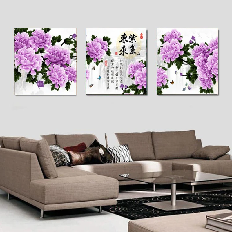 Набор для рисования на холсте Deocracion 3 предмета|chinese painting|painting printpainting flower |
