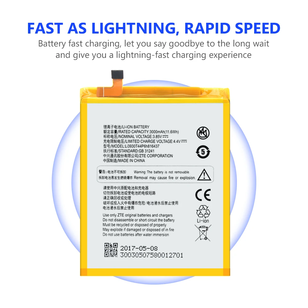 Замена 3000 mAh батареи Li3930T44P6h816437 литиевая аккумуляторная батарея для телефона Vodafone