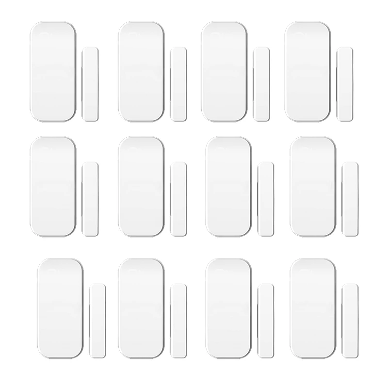 

Intelligent Wireless Door Magnetic Sensor Door Gap Window Sensors Detectors 433MHz For our Alarm System 12pcs/lot