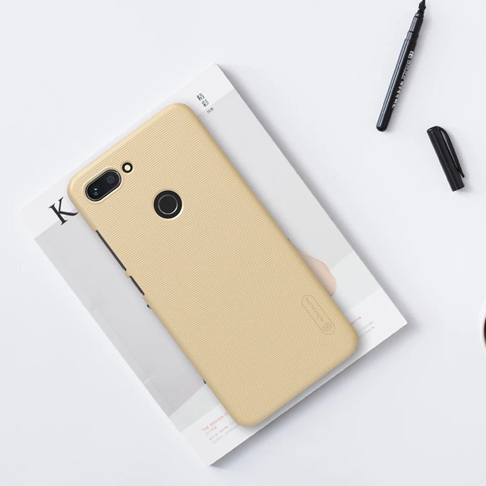 Чехол для Xiaomi Mi 8 Lite глобальная версия матовый чехол Nillkin / Mi8 lite бампер |