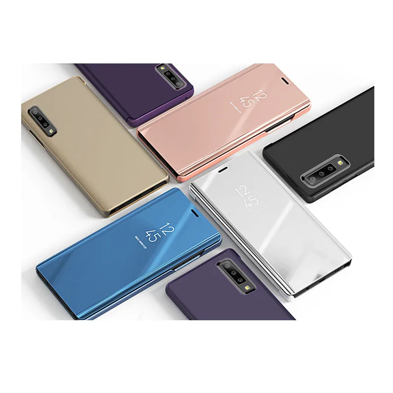 Чехол для Xiaomi Mi 9 Pro откидной противоударный зеркальный чехол телефона