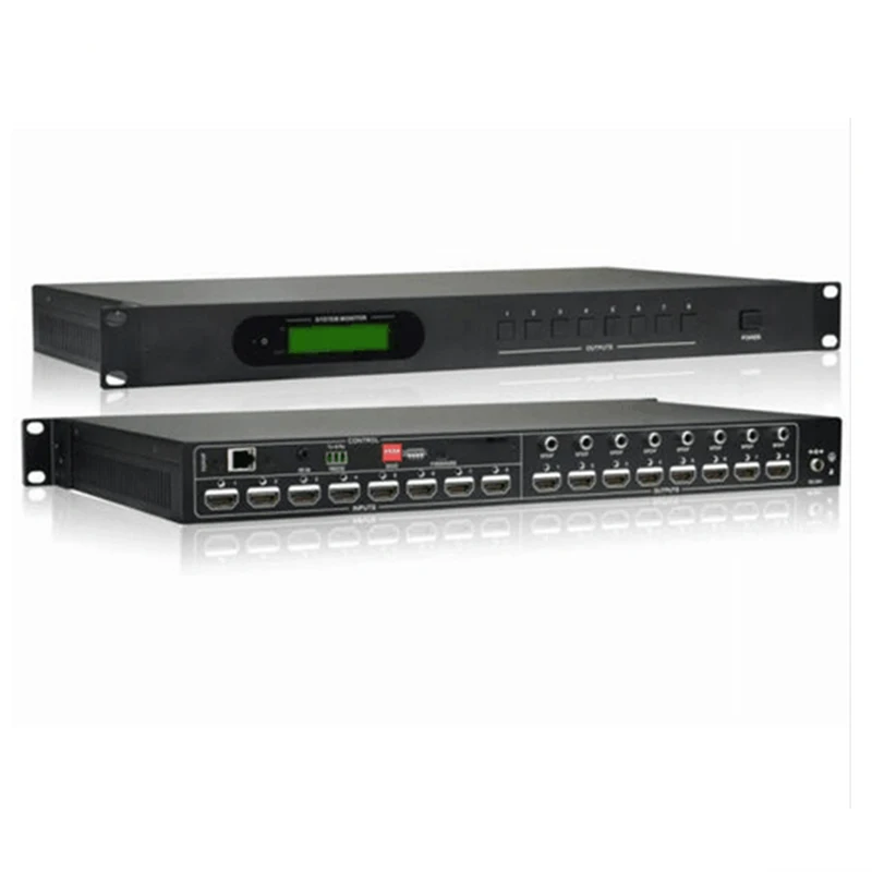 Профессиональный матричный коммутатор 8x8 HDMI матрица 4K с аудио RS232 HDCP 2 поддержка