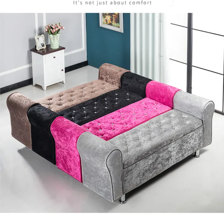 Multifunctional Storage Stool Chair Bedroom Bed End Stool Storage Bench Fabric Shoe Bench Household Sofa Bench Pouf Taburete