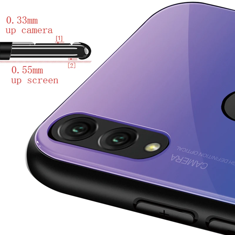 Чехол для huawei mate 20 x чехол телефона huavei huawey 20x 20pro pro градиентное закаленное стекло