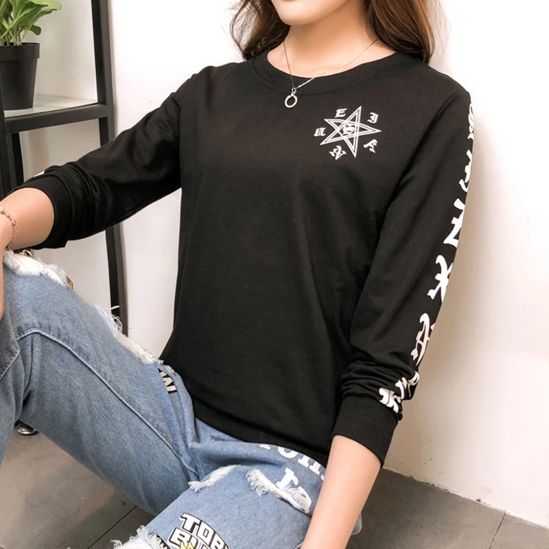 Хлопковая Футболка женская футболка большие размеры femme camisas femininas 2018 Женские