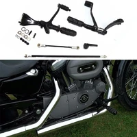 for harley sportster xl1200 xl883 forward controls foot pegs levers footrest footpeg linkages xl 883 1200 iron custom superlow