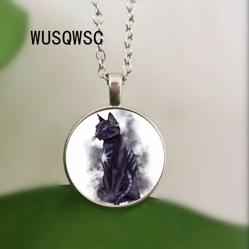 WUSQWSC 1 шт./лот круглый кулон в виде кота сидхе мифологическое Очаровательное