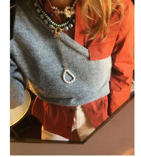 Boho Puka, натуральный Каури, ожерелье в виде ракушки, для женщин, массивные жемчужные барочные ювелирные изделия, колье-чокер, ювелирные изделия