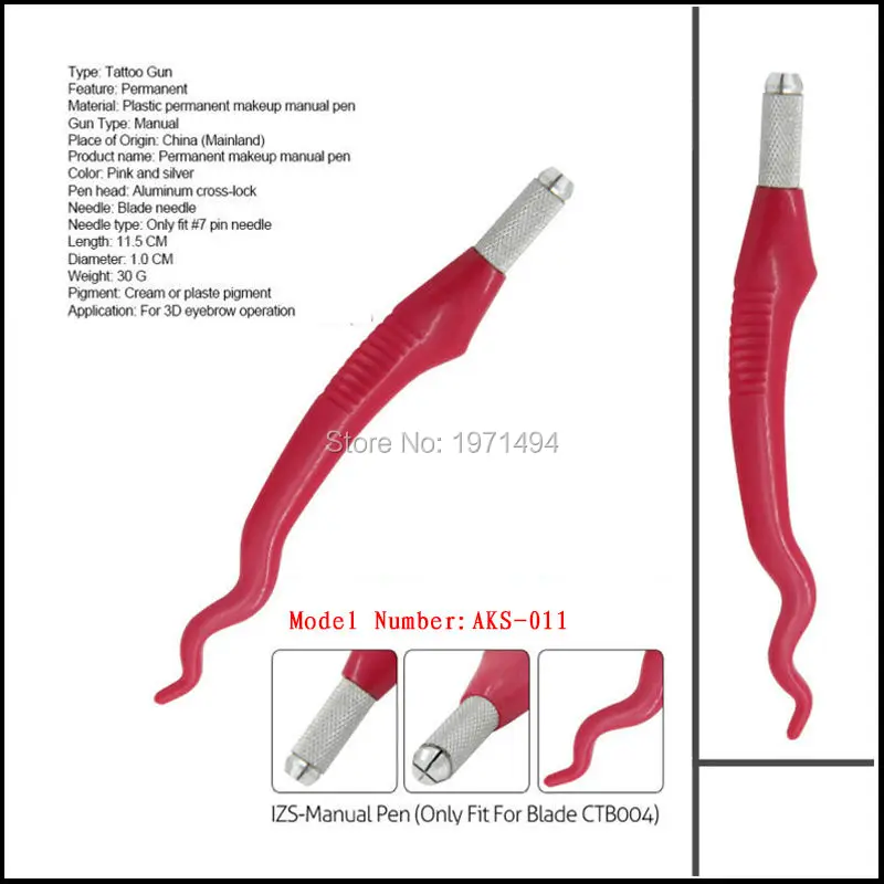 Новинка 50 шт. Профессиональные ручные ручки для микроблейдинга бровей с вышивкой
