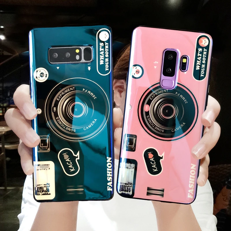Модные Blu-Ray лазерные чехлы для телефонов Samsung Galaxy S9 S10 Plus чехол Note 8 9 защитный |