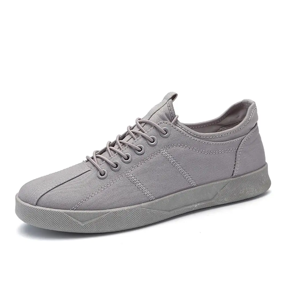2018 Canvas Shoes Men Lace Up Casual fashion Solid Breathable Male Footwear Spring Autumn Flats Outdoor Street | Обувь