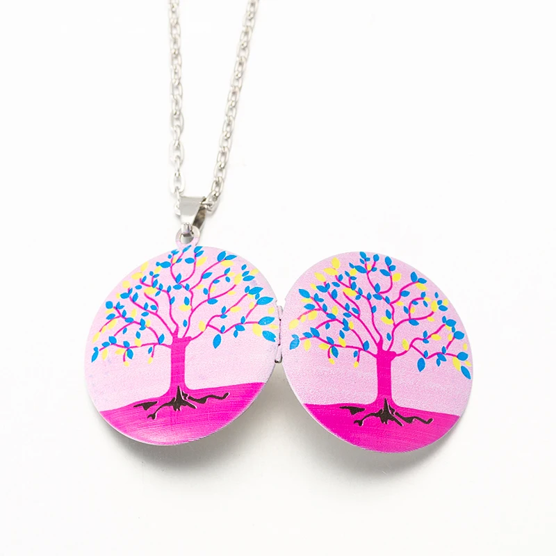 Новинка аромадиффузор ожерелье ручная роспись натуральное дерево открытый