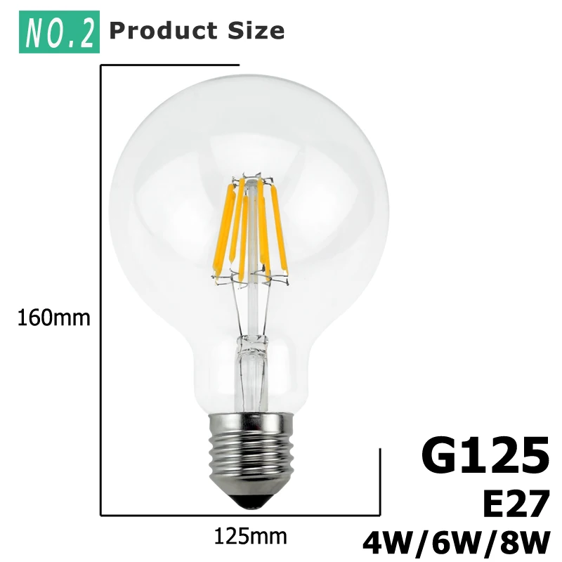 Антикварные винтажные светодиодные лампы Эдисона в стиле ретро 220 240 E27